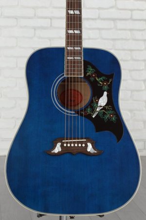 Photo of Gibson Acoustic Dove Quilt Acoustic-electric Guitar - Viper Blue