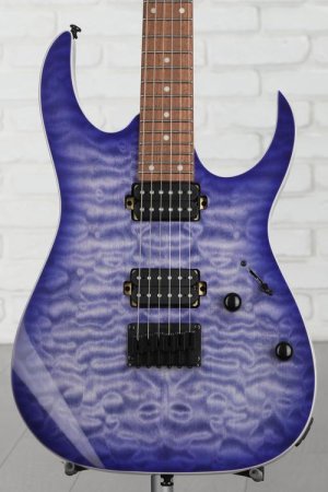 Photo of Ibanez RG421QM Electric Guitar - Cerulean Blue Burst