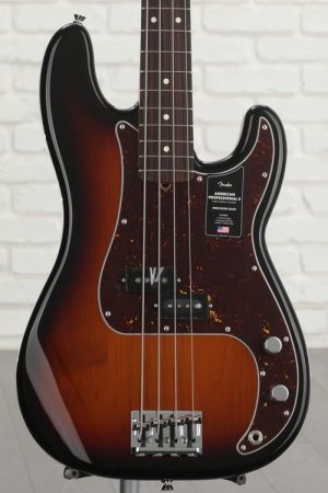 Photo of Fender American Professional II Precision Bass - 3-color Sunburst with Rosewood Fingerboard