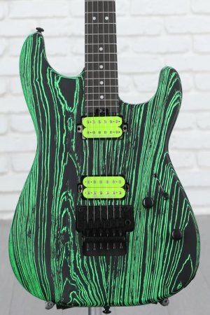 Photo of Charvel Pro-Mod San Dimas Style 1 HH FR E Ash Electric Guitar - Green Glow with Ebony Fingerboard