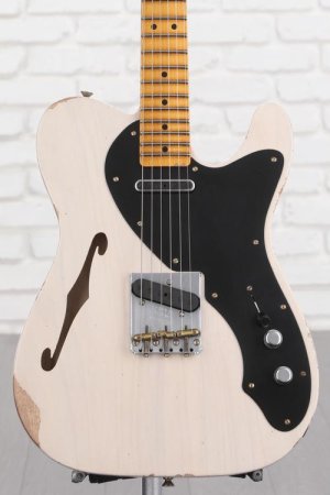 Photo of Fender Custom Shop Limited-edition Nocaster Thinline Relic Electric Guitar - Aged White Blonde