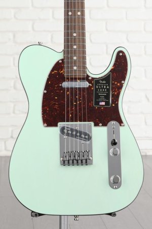 Photo of Fender American Ultra Luxe Telecaster - Surf Green with Rosewood Fingerboard