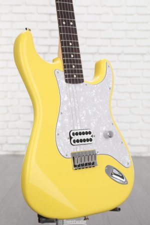 Photo of Fender Tom DeLonge Stratocaster Electric Guitar - Graffiti Yellow