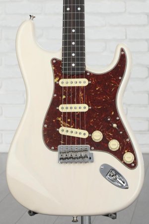 Photo of Fender Custom Shop American Custom Stratocaster Electric Guitar - Aged White Blonde
