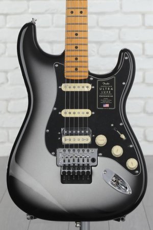 Photo of Fender American Ultra Luxe Stratocaster Floyd Rose HSS - Silverburst with Maple Fingerboard