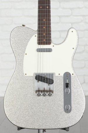 Photo of Fender Custom Shop Limited-edition '60 Telecaster Journeyman Relic Electric Guitar - Silver Sparkle