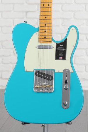 Photo of Fender American Professional II Telecaster - Miami Blue with Maple Fingerboard
