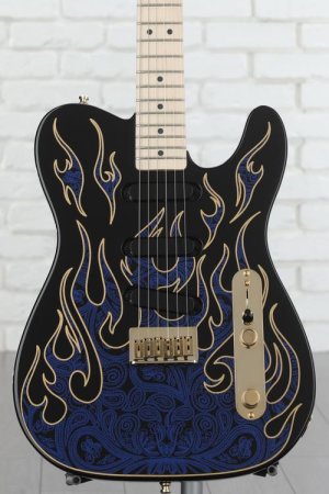 Photo of Fender James Burton Telecaster - Blue Paisley Flames