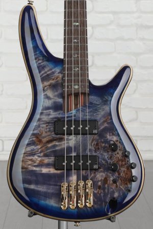 Photo of Ibanez Premium SR2600 Bass Guitar - Cerulean Blue Burst