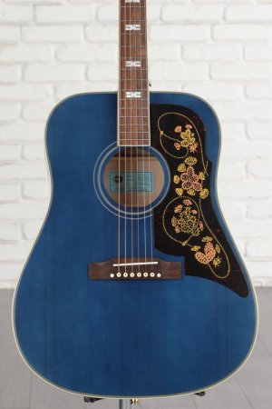 Photo of Epiphone Masterbilt Frontier Acoustic-electric Guitar - Aged Viper Blue, Sweetwater Exclusive