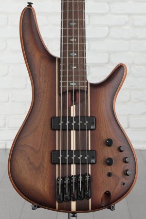 Photo of Ibanez Premium SR1355B 5-string Bass Guitar - Dual Mocha Burst Flat
