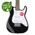 Photo of Squier Mini Strat Electric Guitar - Black with Laurel Fingerboard