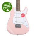 Photo of Squier Mini Strat Electric Guitar- Shell Pink with Laurel Fingerboard