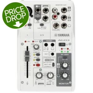 Yamaha AG03 Mk2 3-channel Mixer and USB Audio Interface