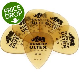 Dunlop 433R114-3 Plettri Ultex Sharp 1,14 mm