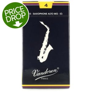 Vandoren Sr213 Alto Sax Traditional Reeds Strength 3; Caja D 