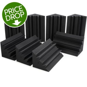 Gator 8-pack of Charcoal 12-inch x 12-inch Acoustic Pyramid Panel