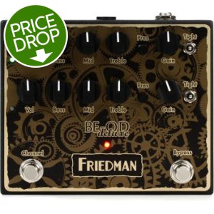 Friedman BE-OD Deluxe Dual Overdrive Pedal | Sweetwater