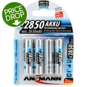 ANSMANN Piles rechargeables HR6 NiMH 2850 mAh 1,2 V (lot de 8)