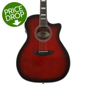 D'Angelico Premier Gramercy Acoustic-electric Guitar - Trans Black