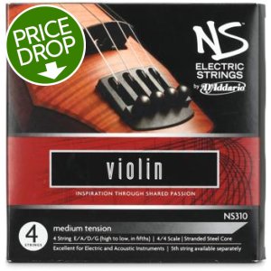 NS Design WAV 5 violin, Transparent Blue w/Maple Top