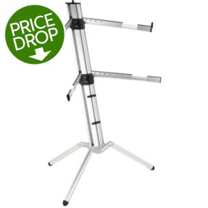  K&M Konig & Meyer 18860.000.30 Spider Pro Keyboard Stand, Height & Depth Adjustment For 2 Keyboards, Extendable Arms, Mic Boom  Thread, Cable Clamp