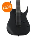 Photo of Ibanez RGRTB621 Iron Label Electric Guitar - Black Flat