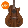 Photo of Luna Gypsy Exotic Caidie Acoustic-electric Guitar - Gloss Natural