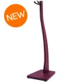 Photo of Zither Handcrafted Wood Violin or Viola Stand with Bow Holder - Purple Heart