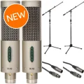 Photo of Royer R-10 Ribbon Microphone Bundle with Stands and Cables - Matched Pair