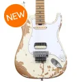 Photo of Charvel Super-Stock SC1 Artist Signature Limited-edition Henrik Danhage Electric Guitar - White Relic
