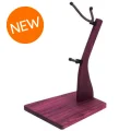 Photo of Zither Handcrafted Wood Saxophone Stand - Purple Heart