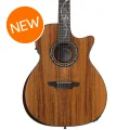 Photo of Luna Vineyard Koa Bevel Nylon Acoustic-electric Guitar - Natural Gloss