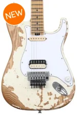 Photo of Charvel Super-Stock SC1 Artist Signature Limited-edition Henrik Danhage Electric Guitar - White Relic