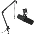 Photo of Shure SM7B Dynamic Microphone Bundle with Stand and Cable