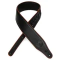 Photo of Levy's MSSB17-BLK 2 1/2" Wide Black Garment Leather Guitar Strap