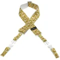 Photo of DiMarzio DD2251 Steve Vai ClipLock Guitar Strap - UtoPIA White & Gold