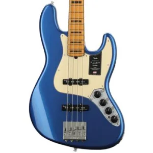 Fender American Ultra Jazz Bass Cobra Blue With Maple Fingerboard Sweetwater