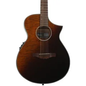 Ibanez Aewc32fm Acoustic Electric Guitar Red Sunset Fade Sweetwater