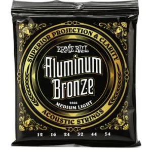 Ernie Ball 2568 Light Aluminum Bronze Acoustic Strings 011 052 Sweetwater