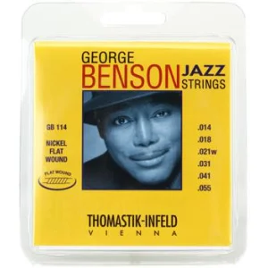 Thomastik Infeld George Benson Jazz Guitar Strings Flatwound Medium Light 012 053 Sweetwater