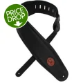 Photo of Levy's MSS2 4.5-inch Garment Leather with Heavy Padding Bass Strap - Black