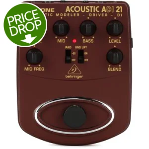 BEHRINGER BDI21 V-TONE BASS EMULATORE VALVOLARE PREAMPLIFICATORE DI-BOX ATTIVA P