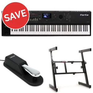Kurzweil Forte Stage Bundle With Gig Bag Stand And Sustain Pedal Sweetwater