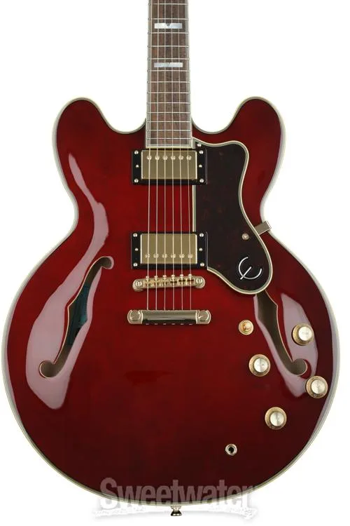 Epiphone Sheraton-II PRO Semi-Hollow Electric Guitar - Wine Red