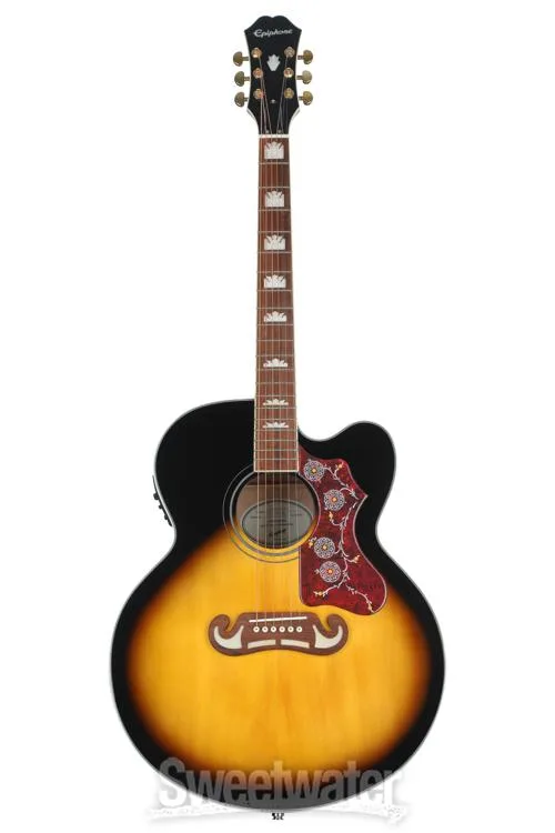 Epiphone EJ-200SCE - Vintage Sunburst