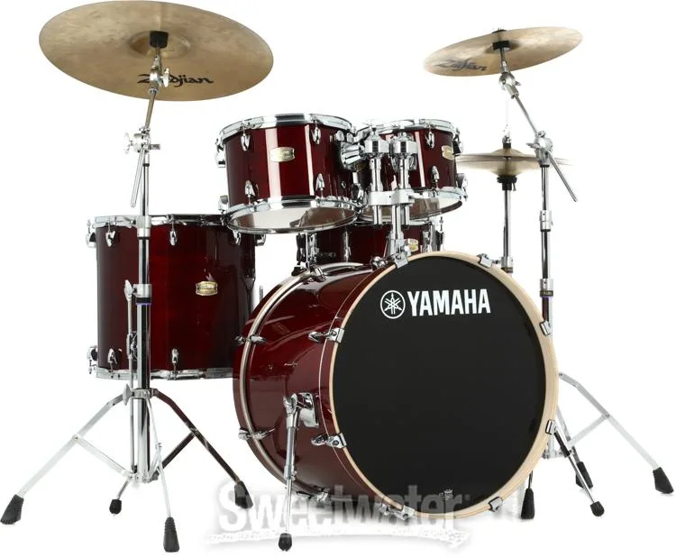 Yamaha Stage Custom Birch Shell Pack - 5pc - Cranberry Red