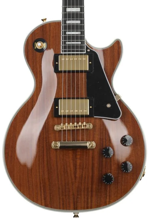 Epiphone Les Paul Custom Pro Koa Electric Guitar – Natural