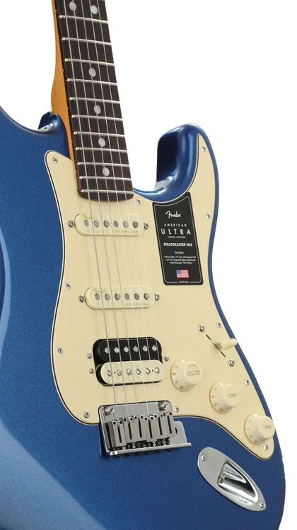 Fender American Ultra Stratocaster HSS - Cobra Blue with Rosewood