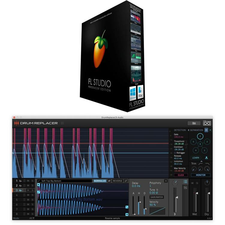 Image Line FL Studio Producer Edition and UVI Drum Replacer Bundle |  Sweetwater